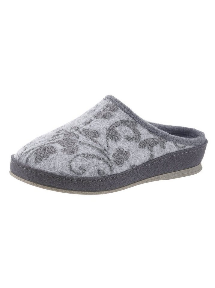SCHAWOS Pantoffel Hausschuh (grau)