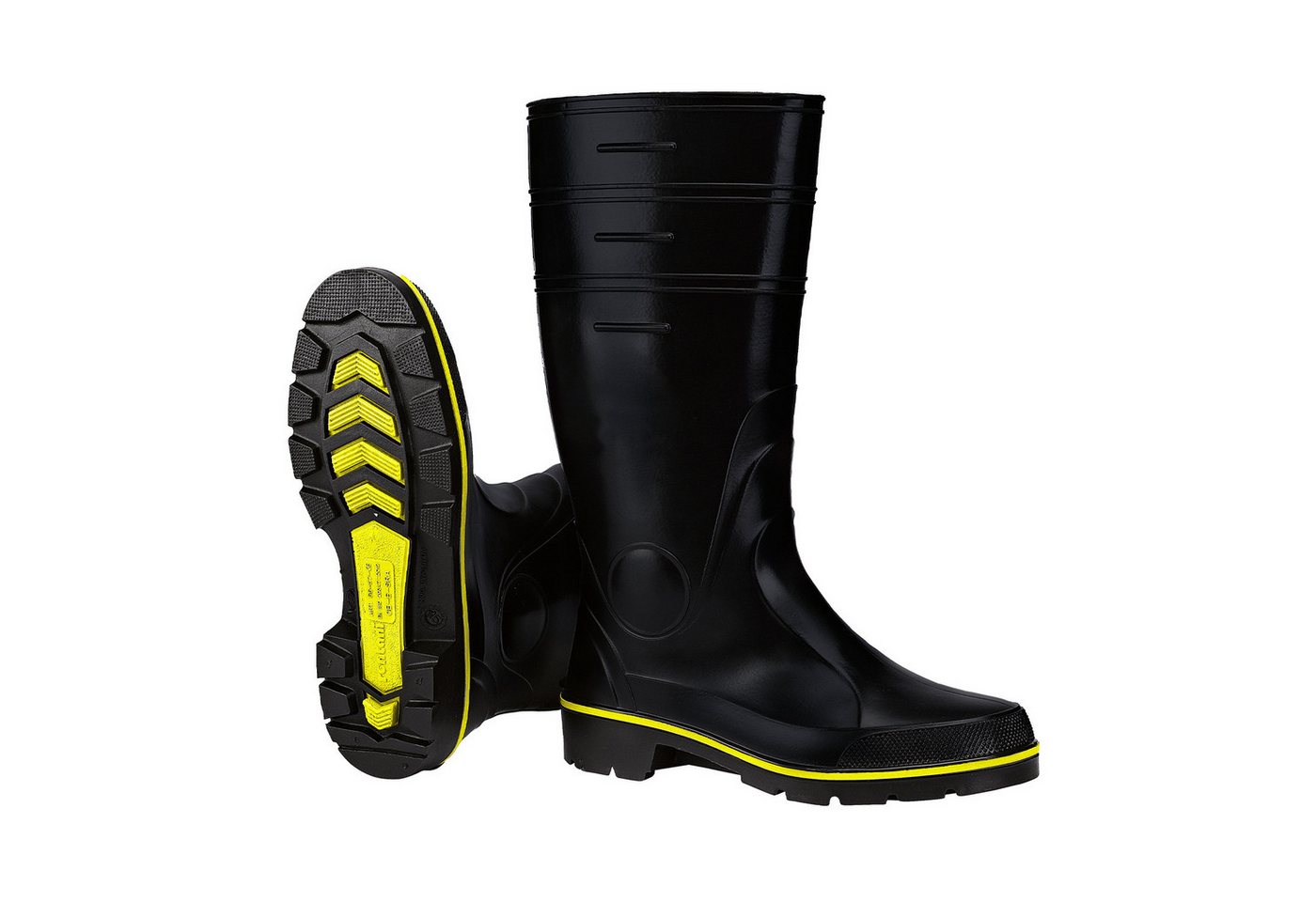 SCHEIBLER WORKWEAR Nitril Regenstiefel Hoch Gummistiefel Wasserdicht, winddicht