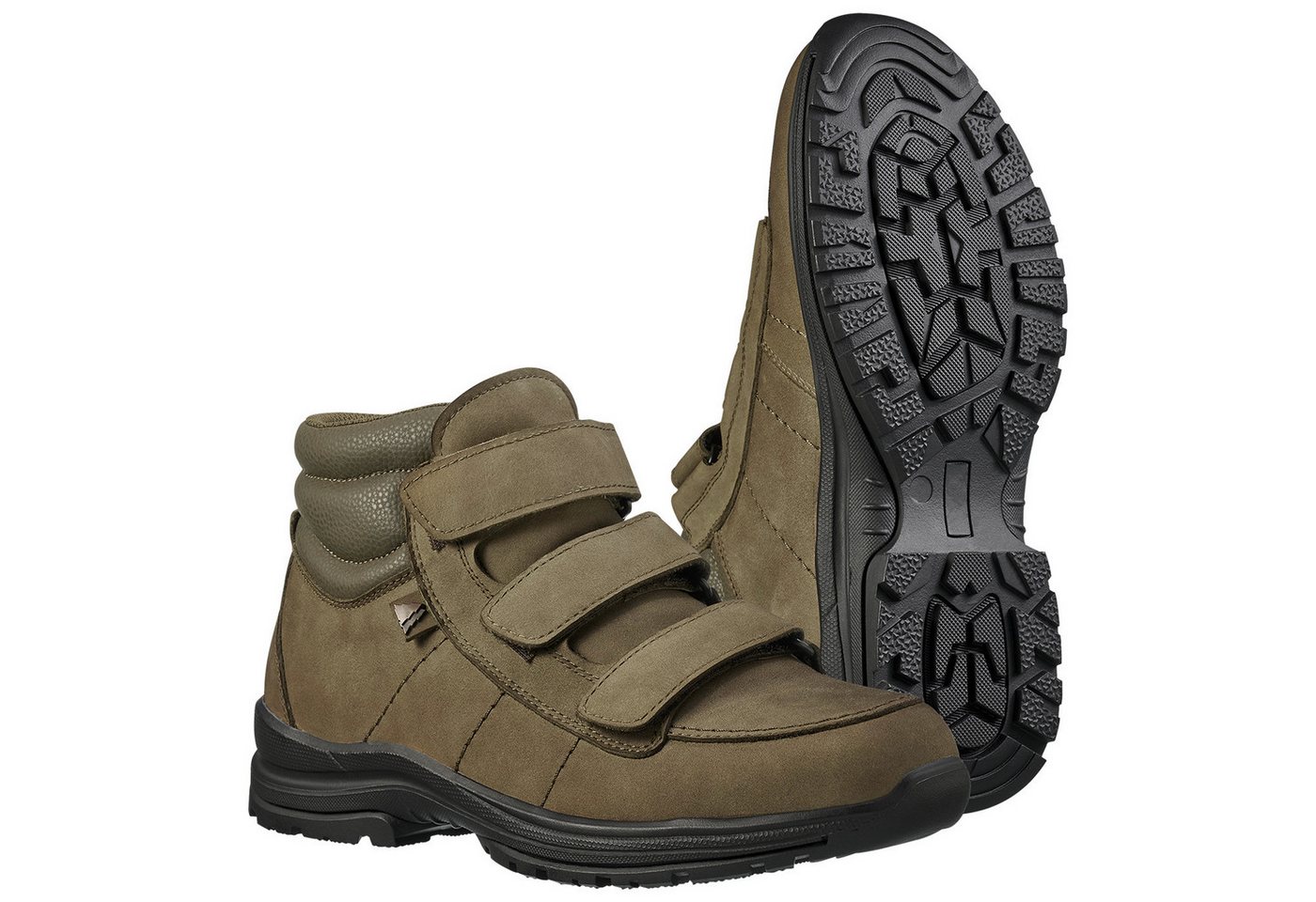 Schmidt Nubukleder Wanderschuh (wasserabweisend Klettverschluss) Outdoorschuh Herren