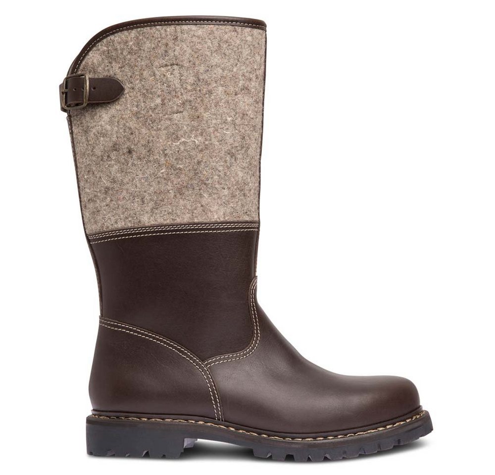 Schuhwerk Schwangau Salober Stiefel von Hand gefertigt in eigener Manufaktur (braun/grau)