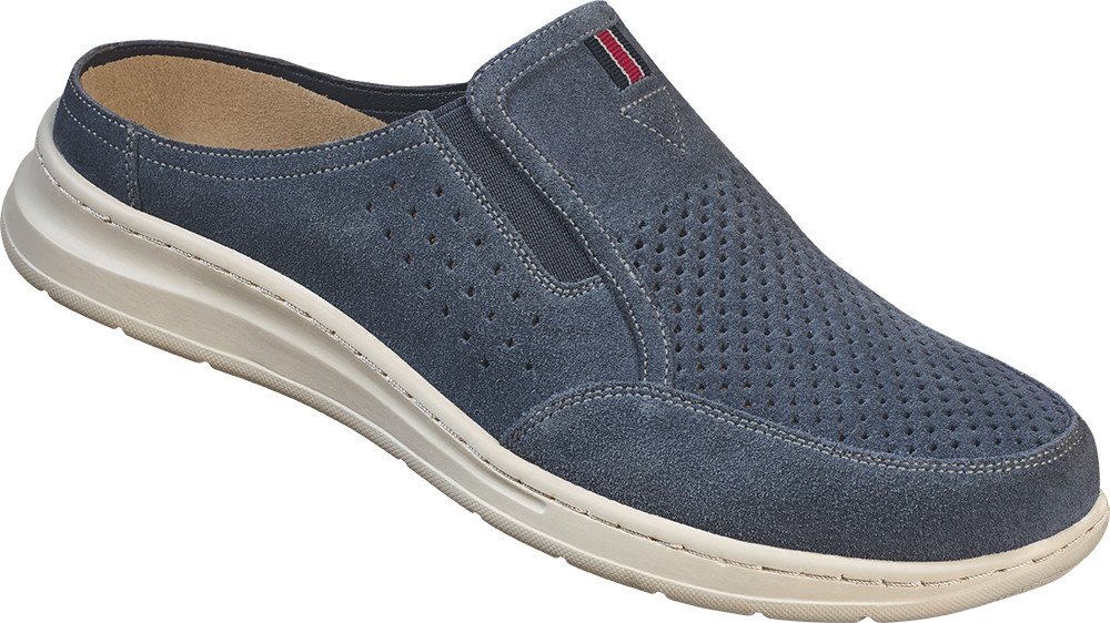 schumann und söhne Pantolette aus strapazierfähigem, weichem Leder (blau)