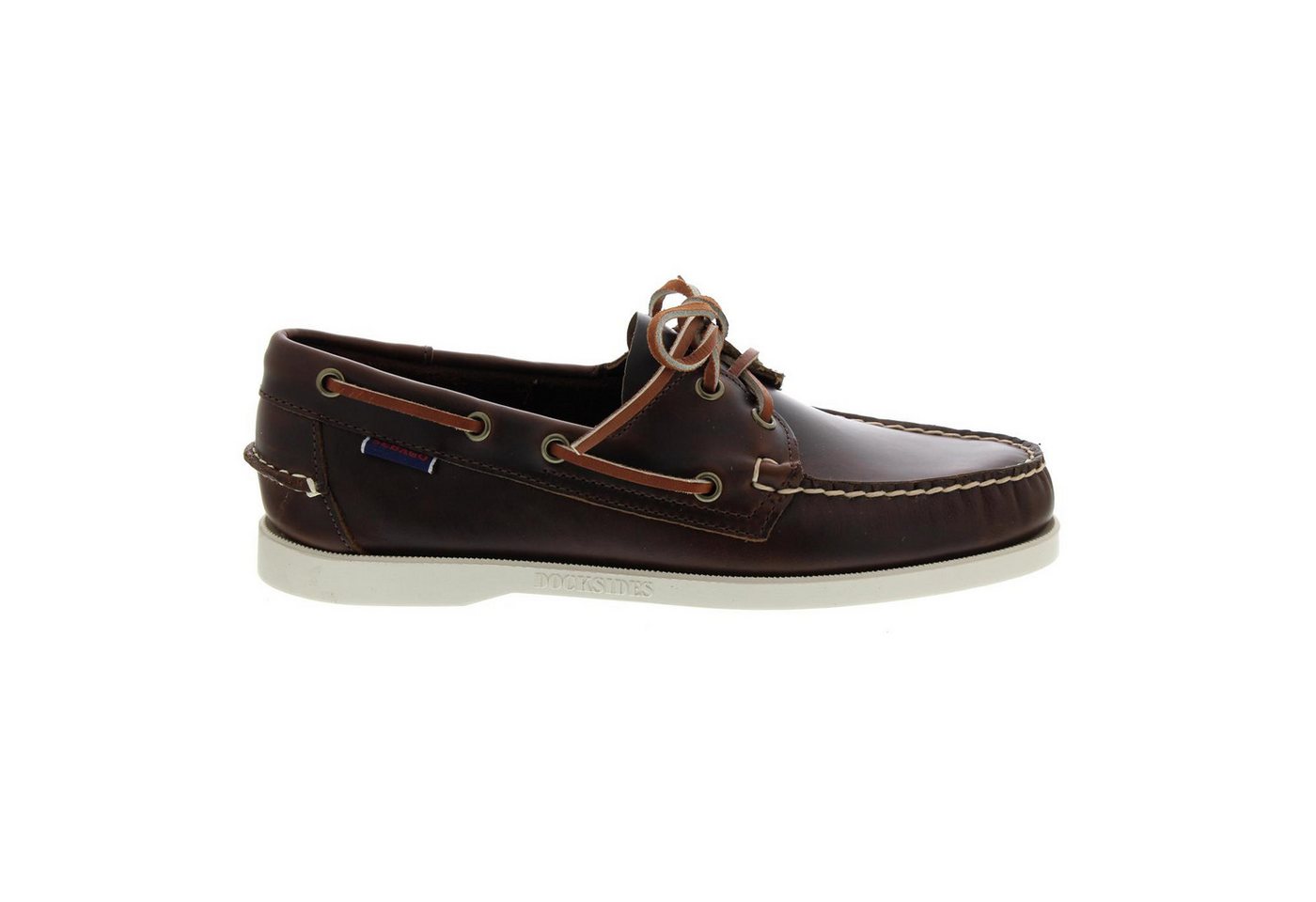 Sebago Docksides, Full-Grain Leather, Brown Oiled Waxy, Men 70000G0-90 Bootsschuh