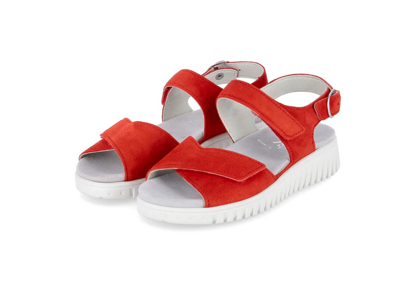 Semler C7085042/064 SP Damen Rauleder red Sandalette