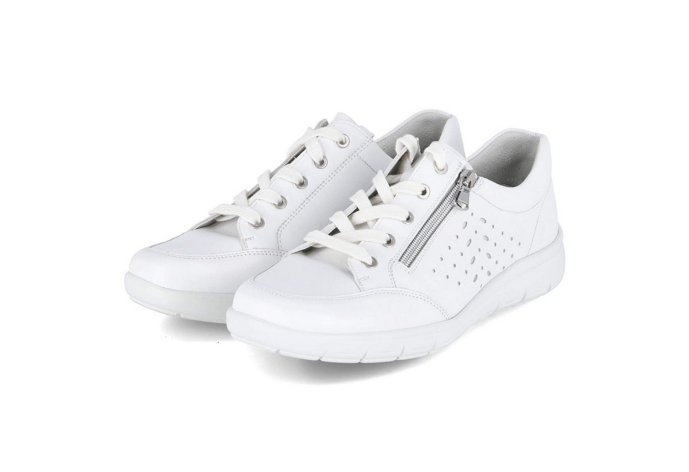 Semler G4165208/101 SP Damen Glattleder weiss Schnürschuh