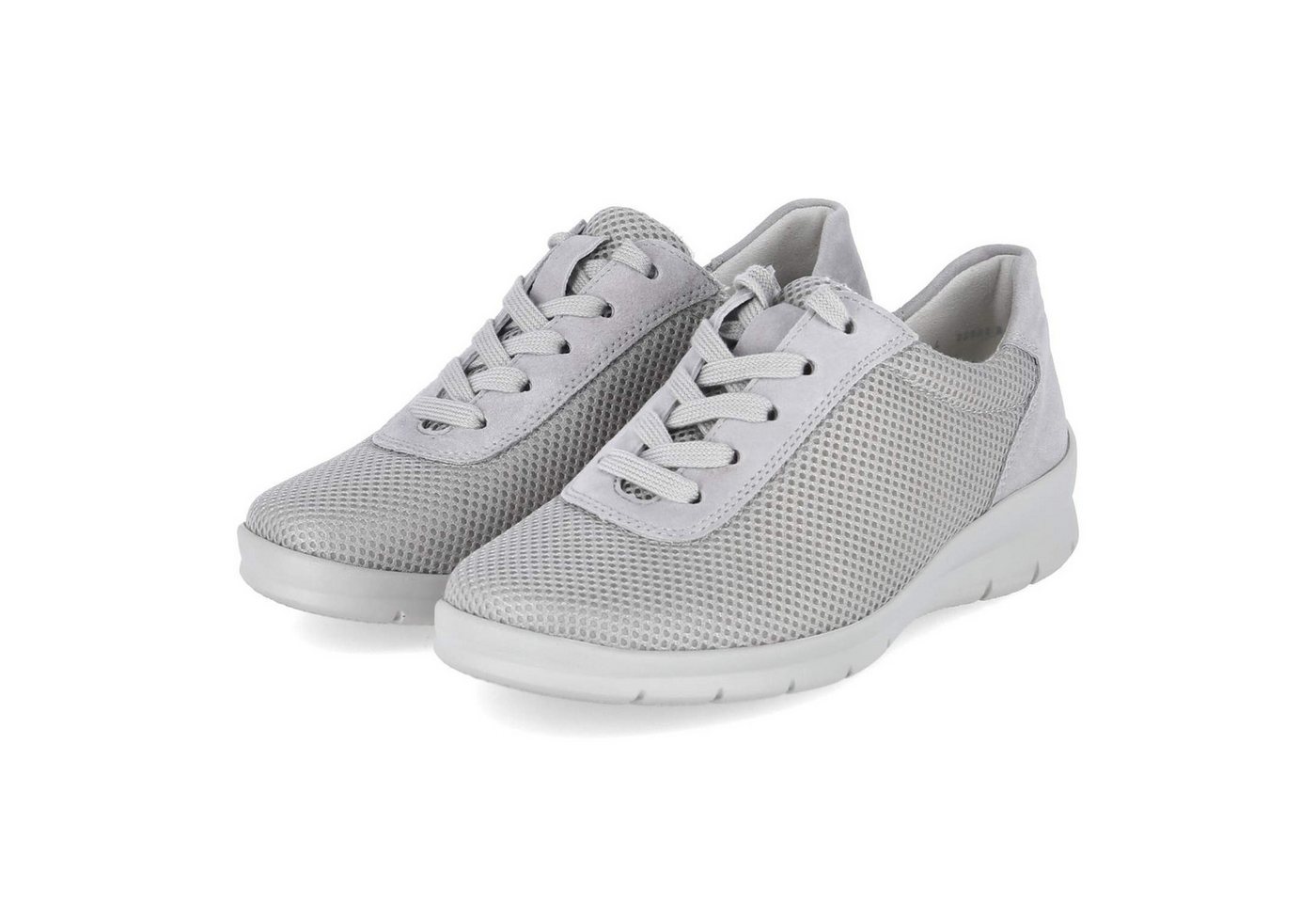 Semler X2055450/015 SP Damen Leder & Textil grey Schnürschuh