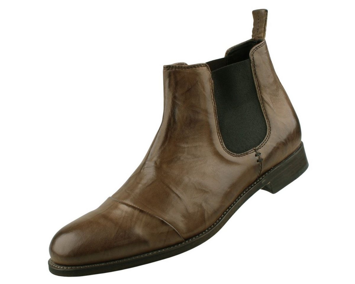 Sendra Boots 11329-Oyster Grigio Lucido Negro Stiefelette