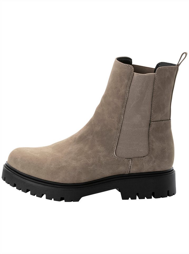 Sheego Ankleboots . Stiefelette Stretcheinsatz