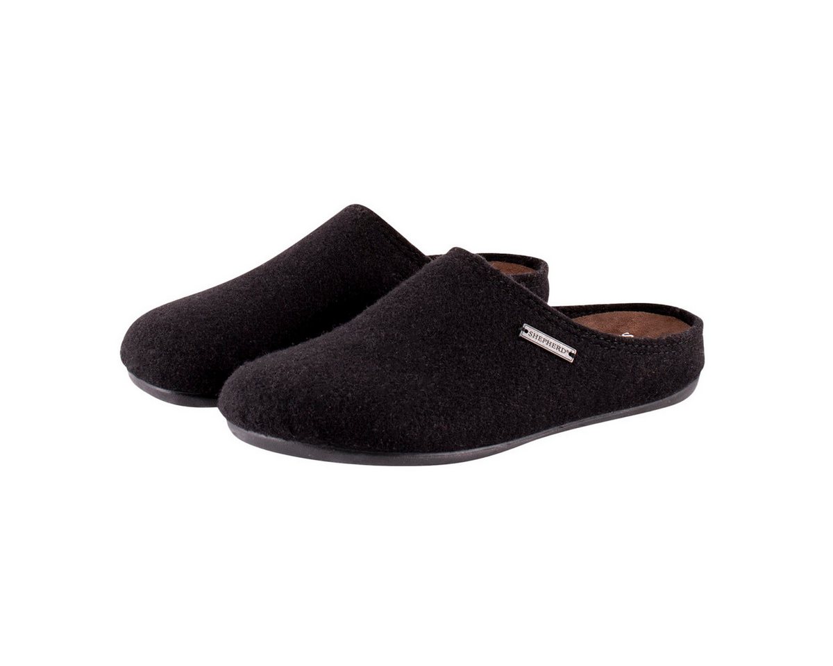 Shepherd Cilla Pantoffel (1-tlg) Pantoffeln - Hausschuh aus Wollfilz, Weiche Decksohle aus Wildleder