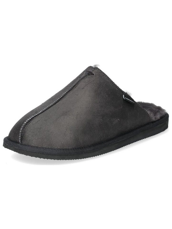 Shepherd Hausschuhe Leder Hausschuh (schwarz)