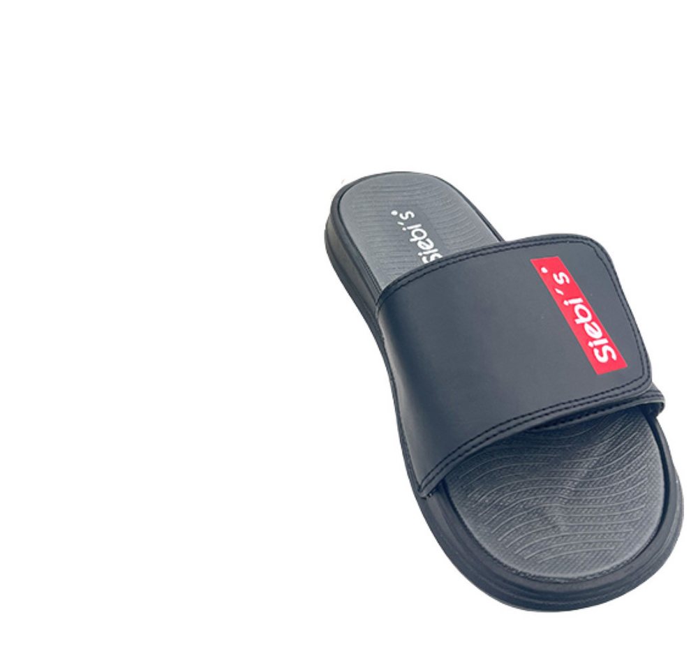 Siebi`s Siebi's SPA-Men Slides Pantoletten Badeschlappen mit Klettverschluss D Schlappen