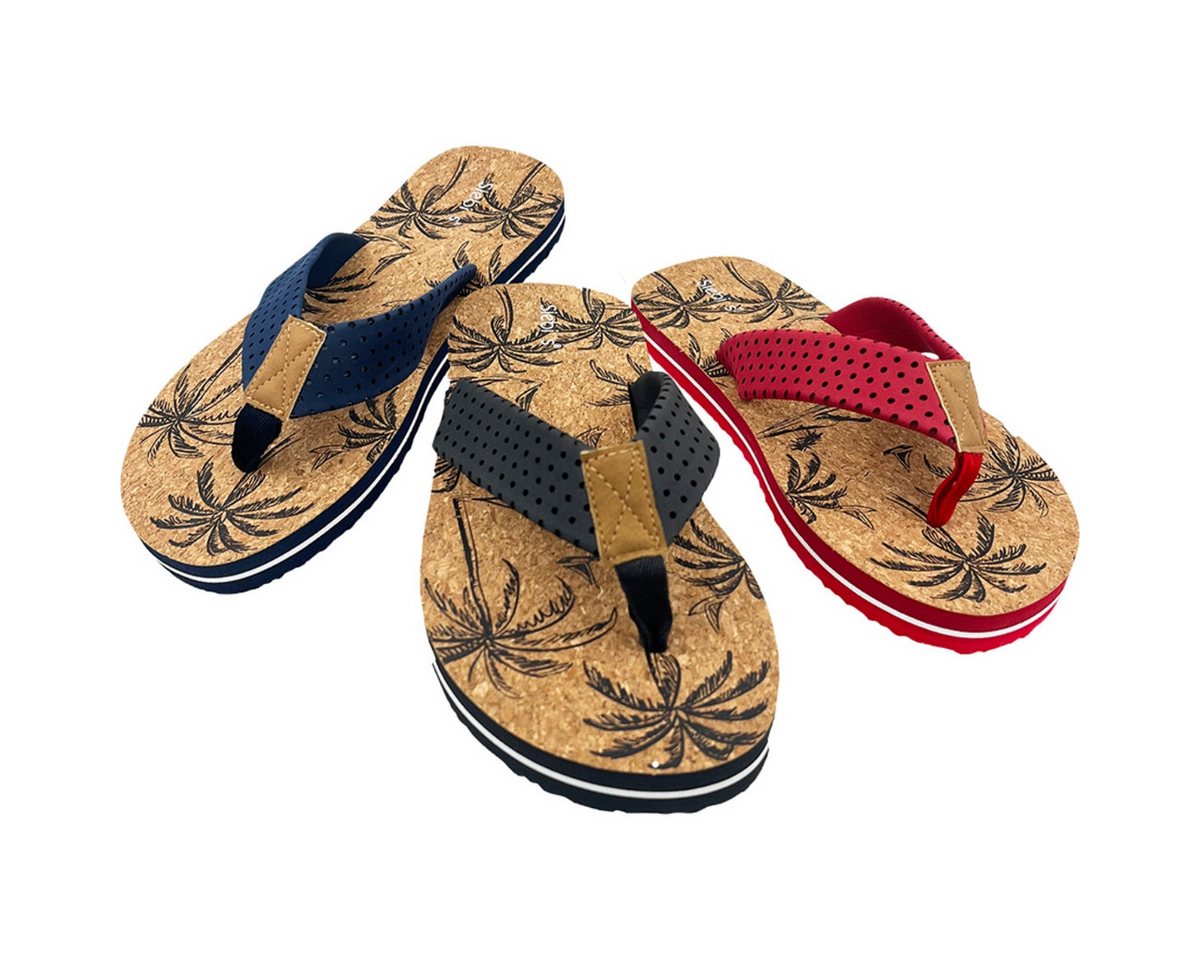 Siebi`s Surfer Zehentrenner Herren - Modische Flips Herrensandale aus Schlappen