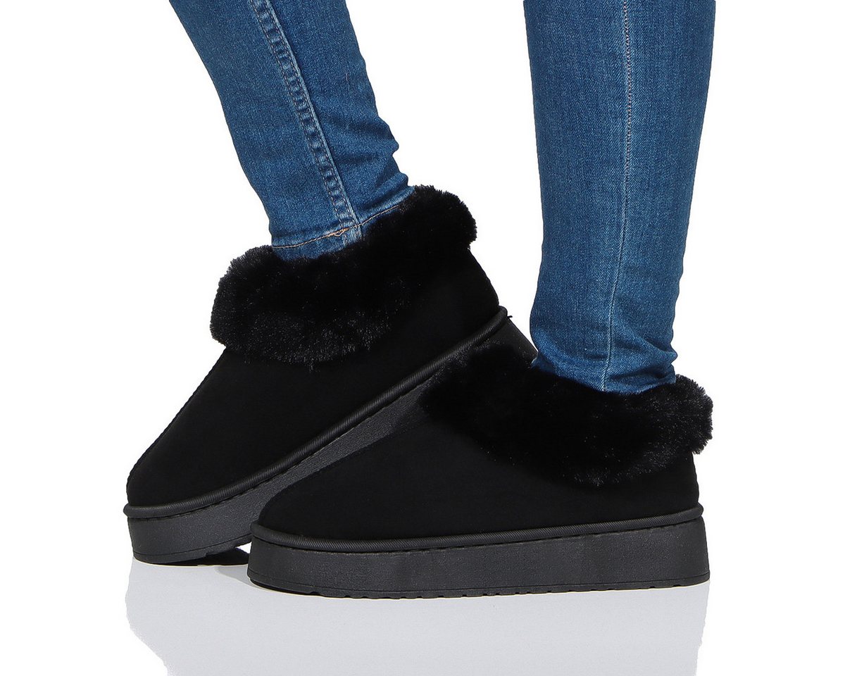 simaranda Damen Hausschuhe 862 38-39 Schwarz Hausschuh