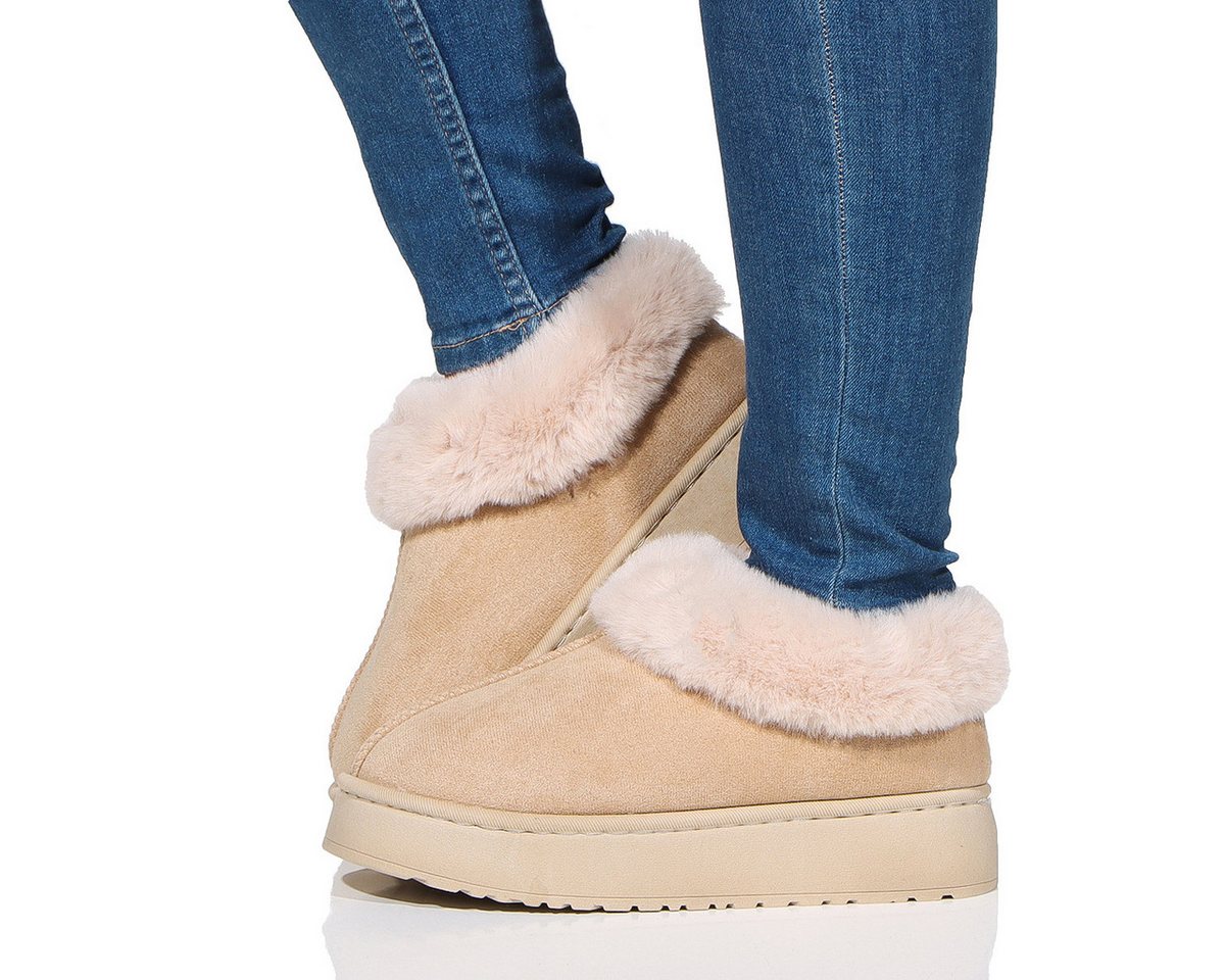 simaranda Damen Hausschuhe 862 42-43 Beige Hausschuh