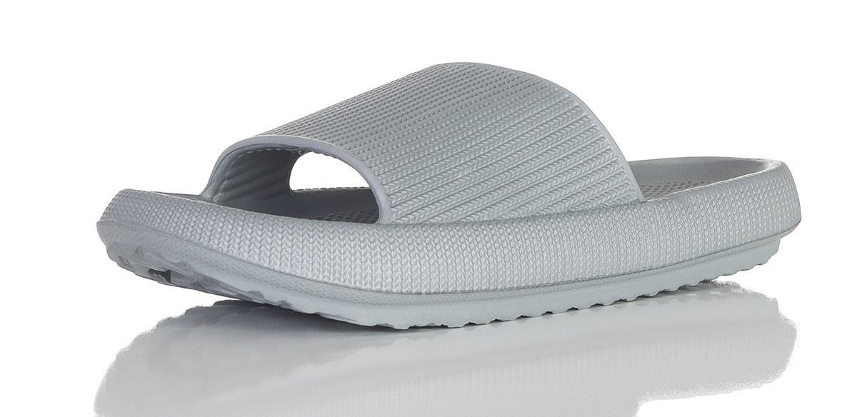 simaranda Herren Damen Schlappen 4446 42-43 Hellgrau Schlappen