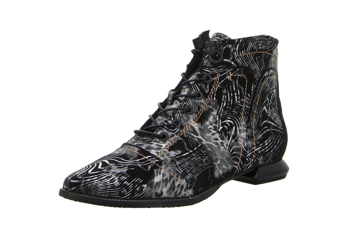 Simen Stiefelette (schwarz/silber)