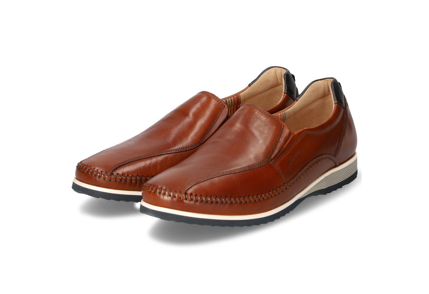 Sioux 37842 Herren Glattleder brown Slipper