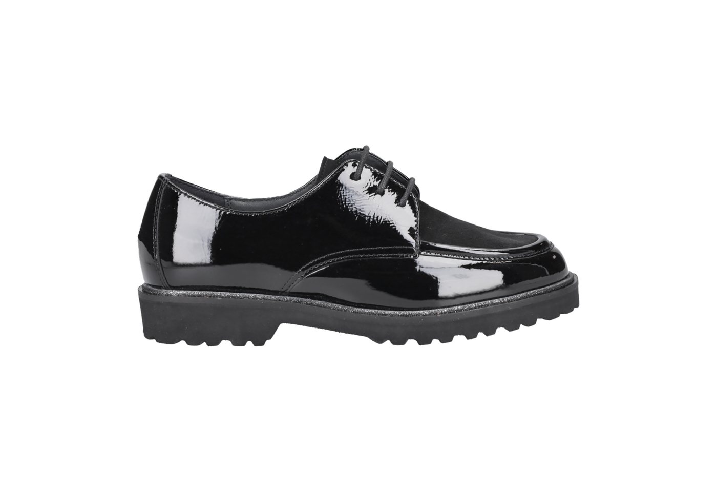 Sioux 40910 MEREDITH-749-H, Schnürschuhe, Schwarz, kombiniert, Damen Schnürschuh