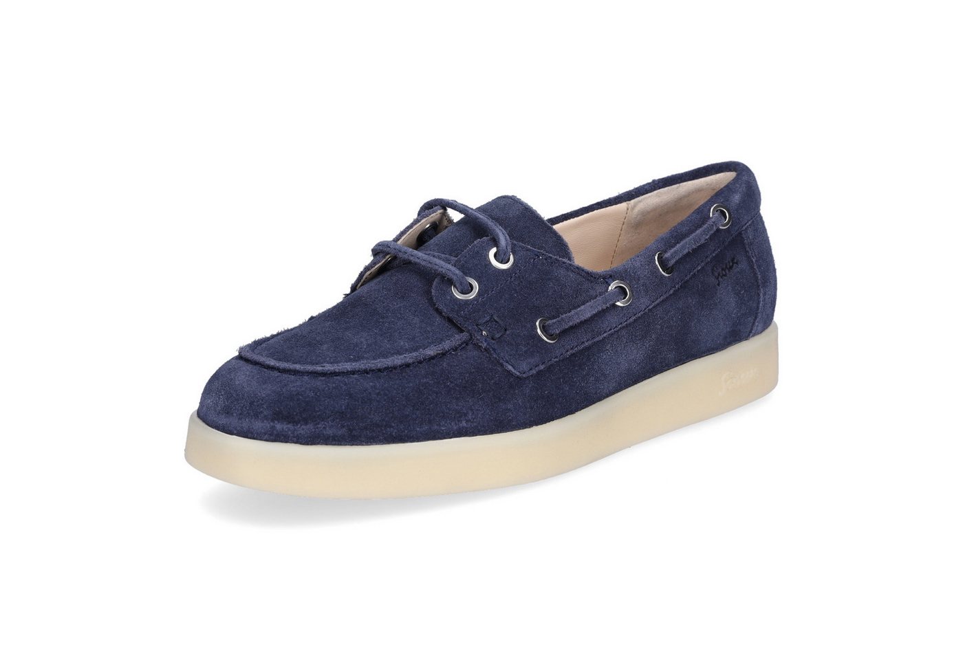Sioux Damen Mokassin Melosana-700 dunkelblau Slipper