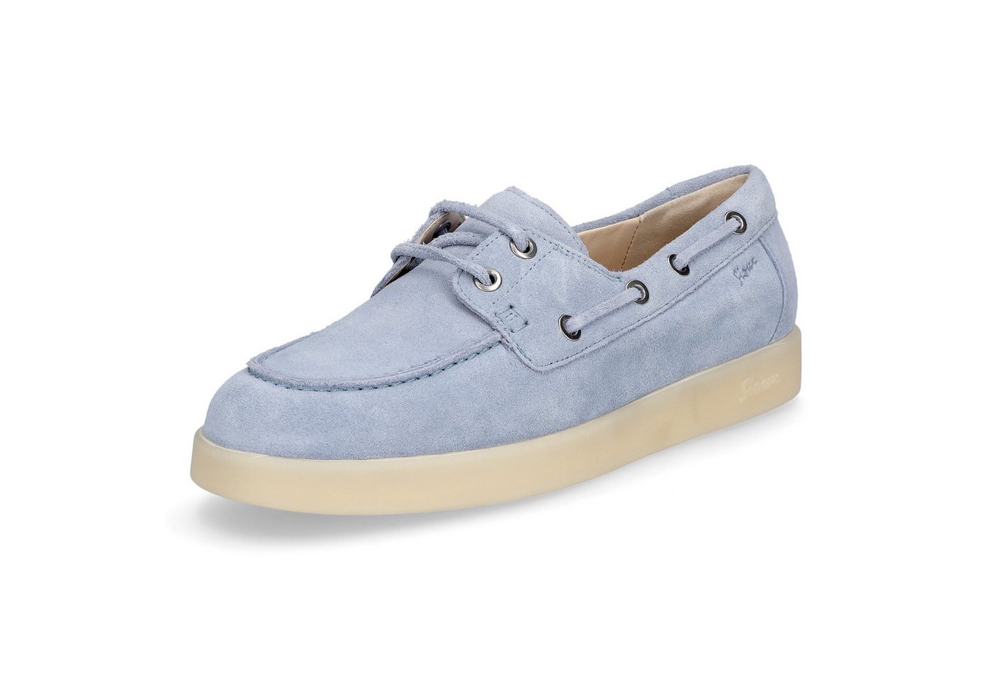 Sioux Damen Mokassin Melosana-700 hellblau Slipper
