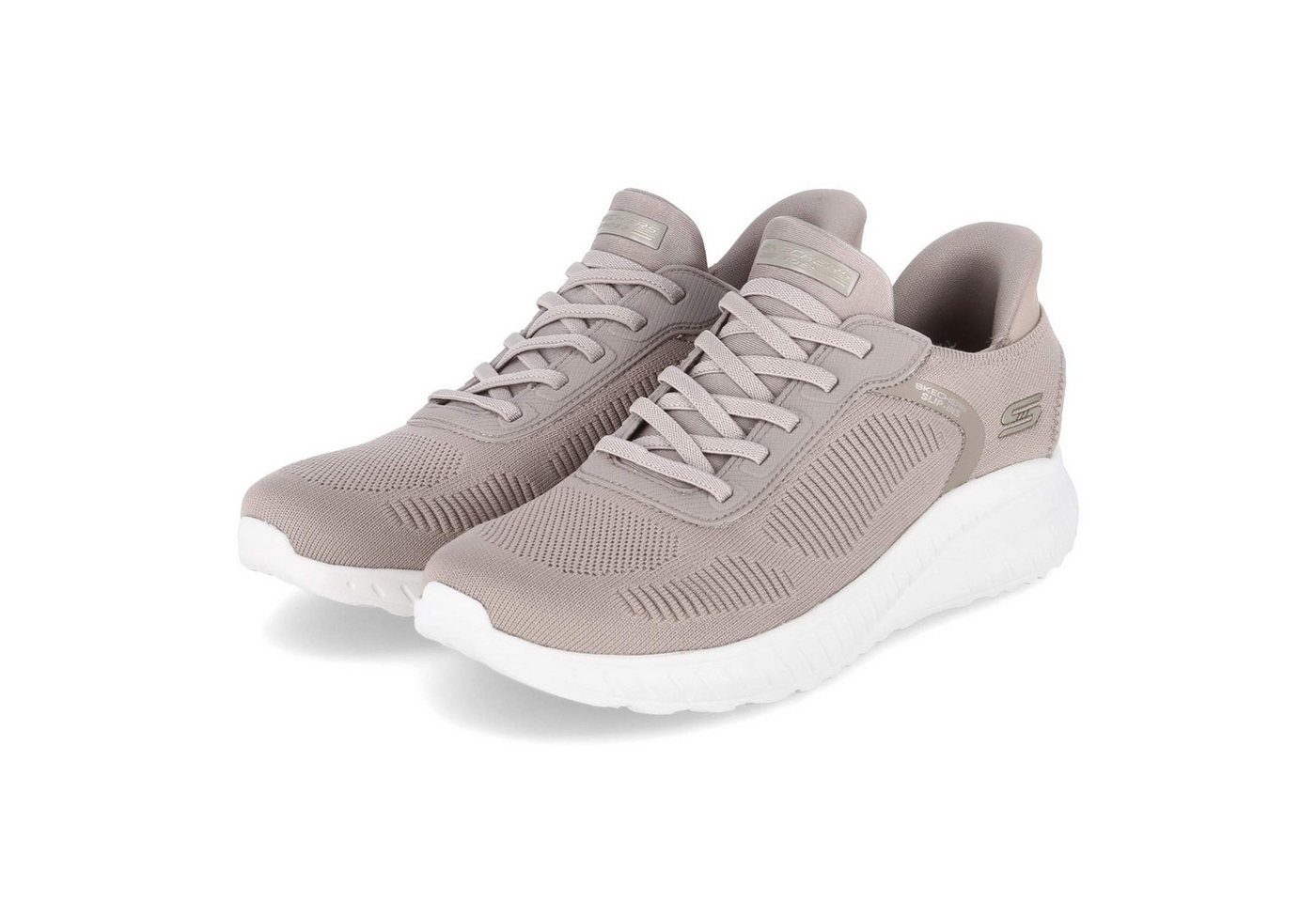 Skechers 117497 TPE Damen Textil taupe Schnürschuh