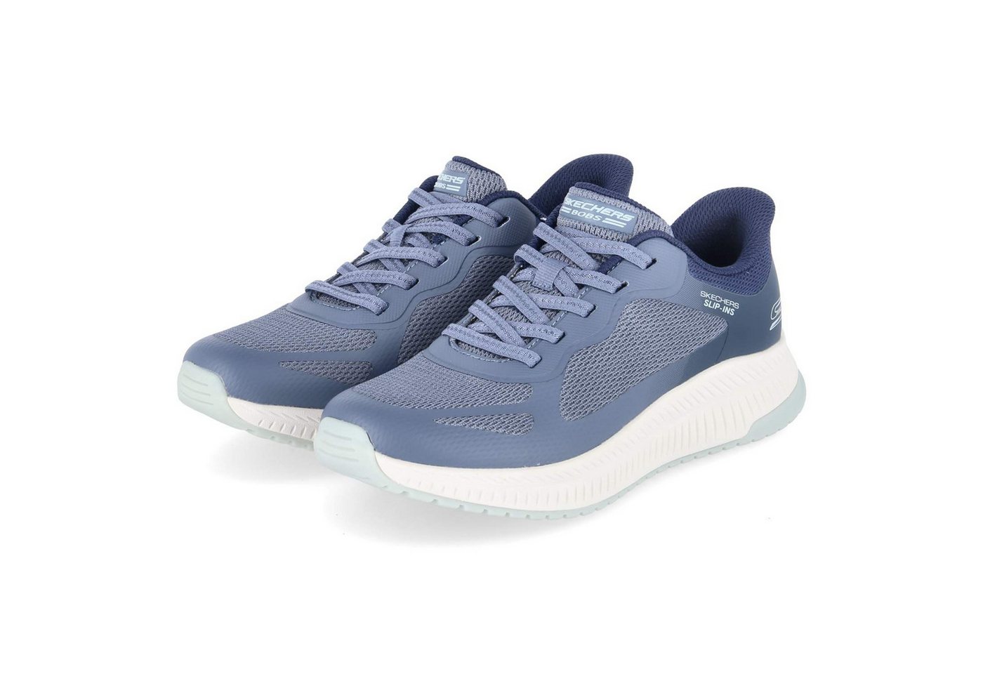 Skechers 117624 BLMT Damen Textil & Synthetik blue Schnürschuh