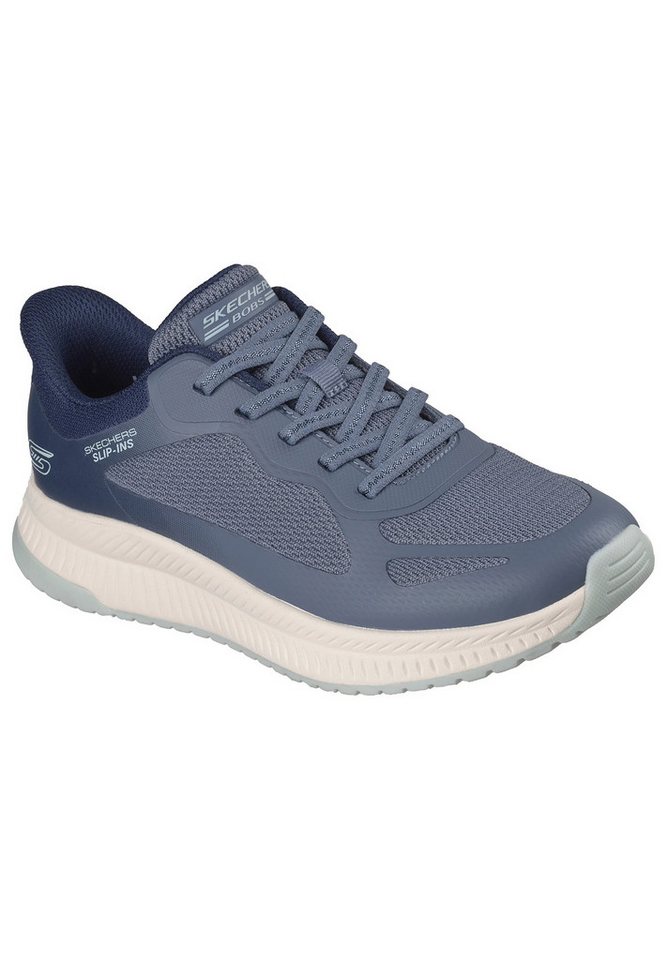 Skechers Slip-ins: BOBS Sport Squad 4- Staple Look Sneaker (blau)