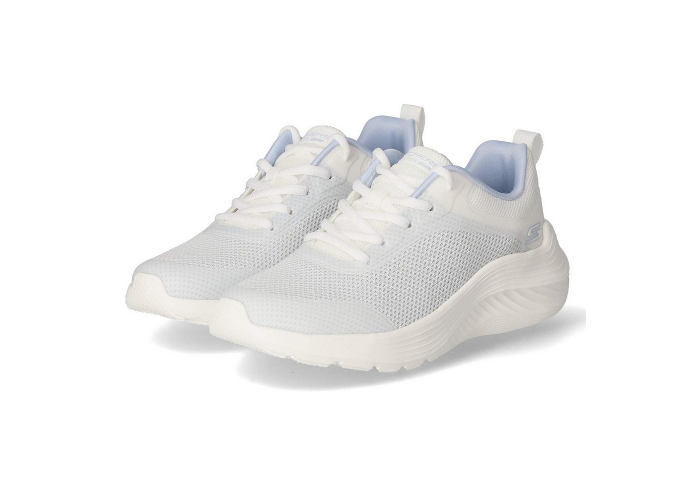 Skechers 117681 LTGY Damen Textil & Synthetik grau Schnürschuh