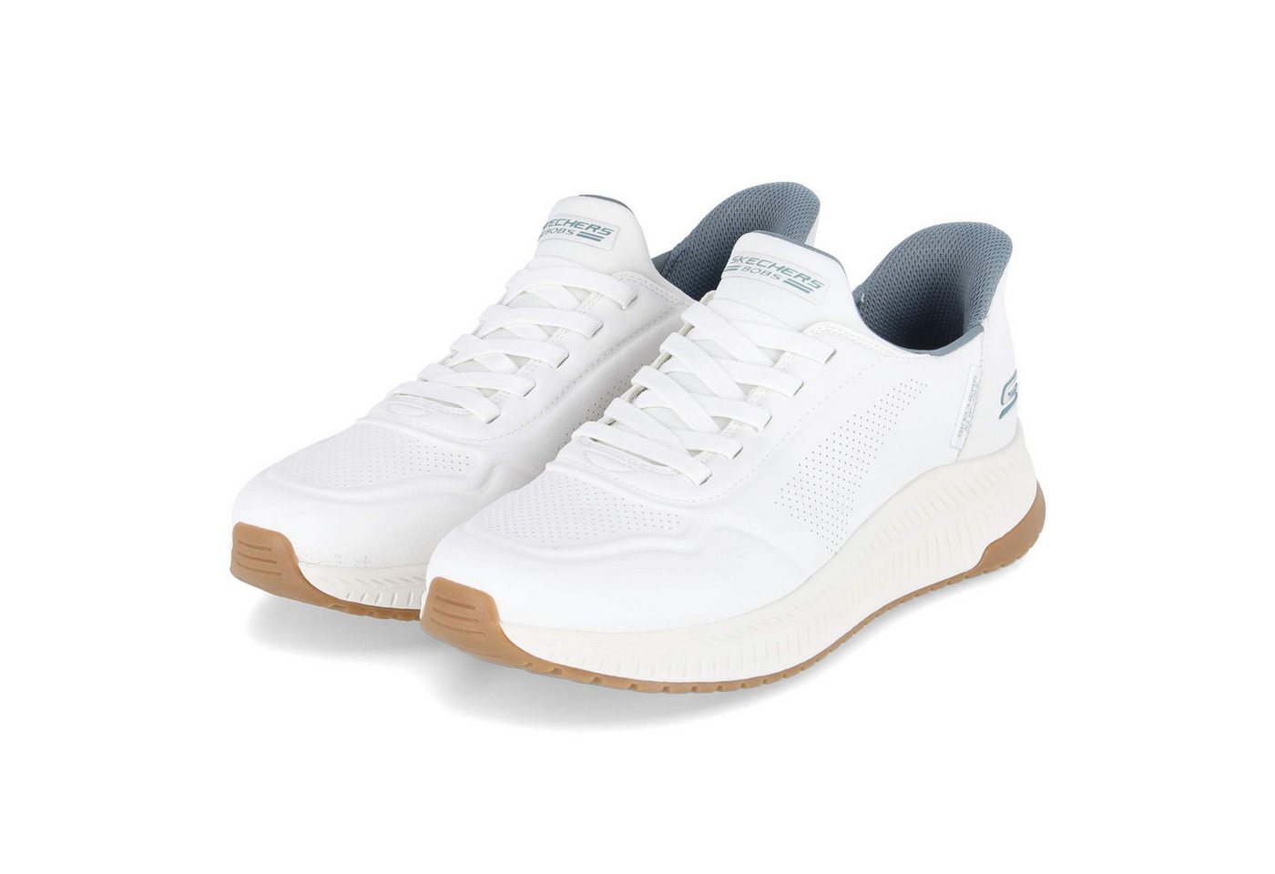 Skechers 118424 WHT Herren Synthetik weiss Slipper