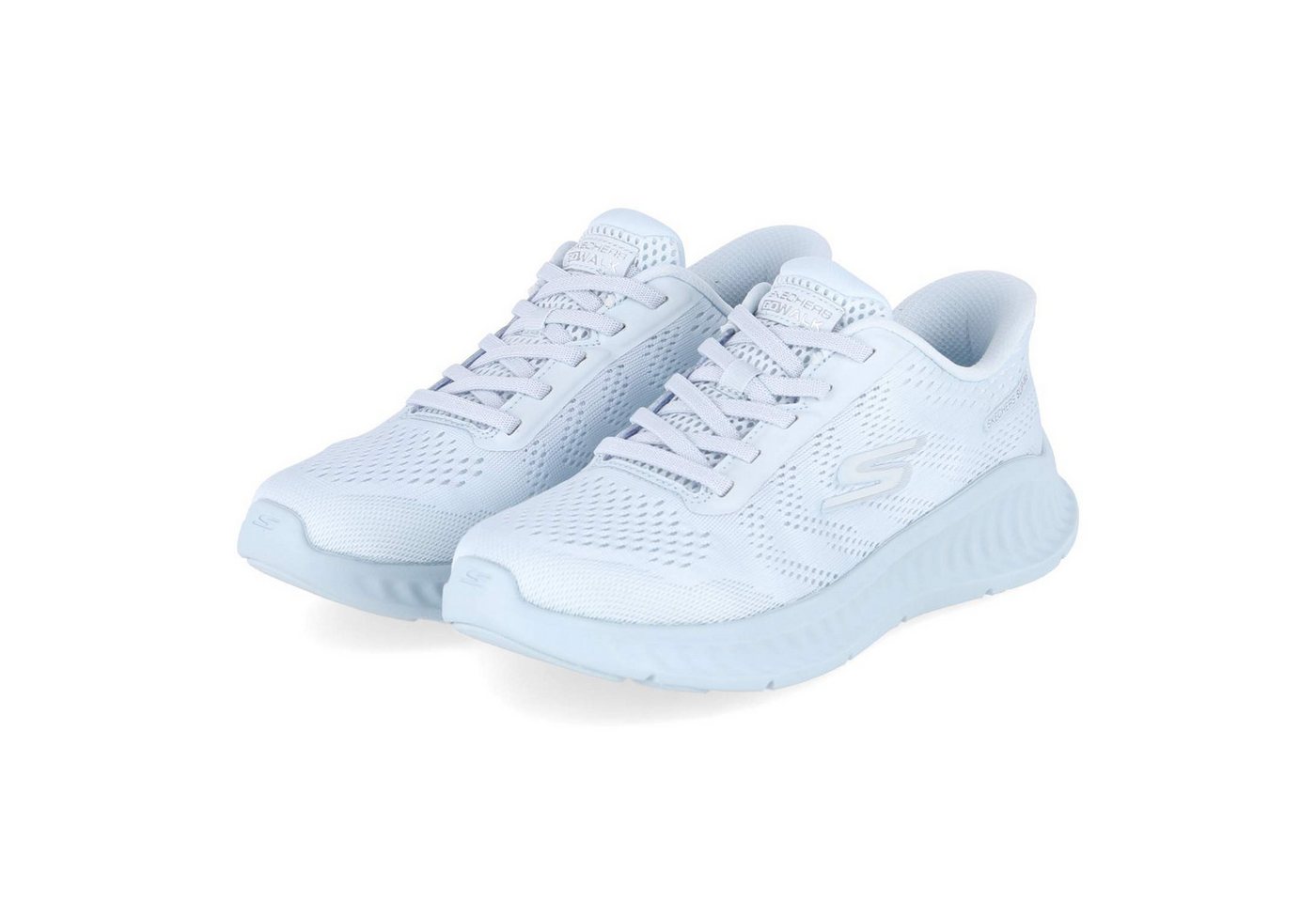 Skechers 125643 LTBL Damen Textil blue Schnürschuh
