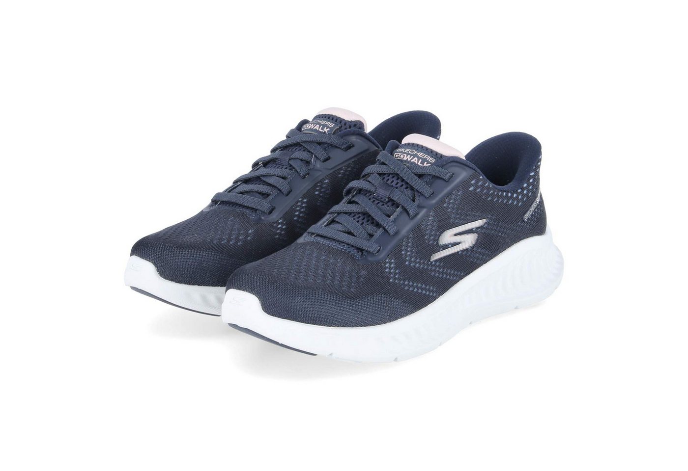 Skechers 125643 NVW Damen Textil schwarz Schnürschuh