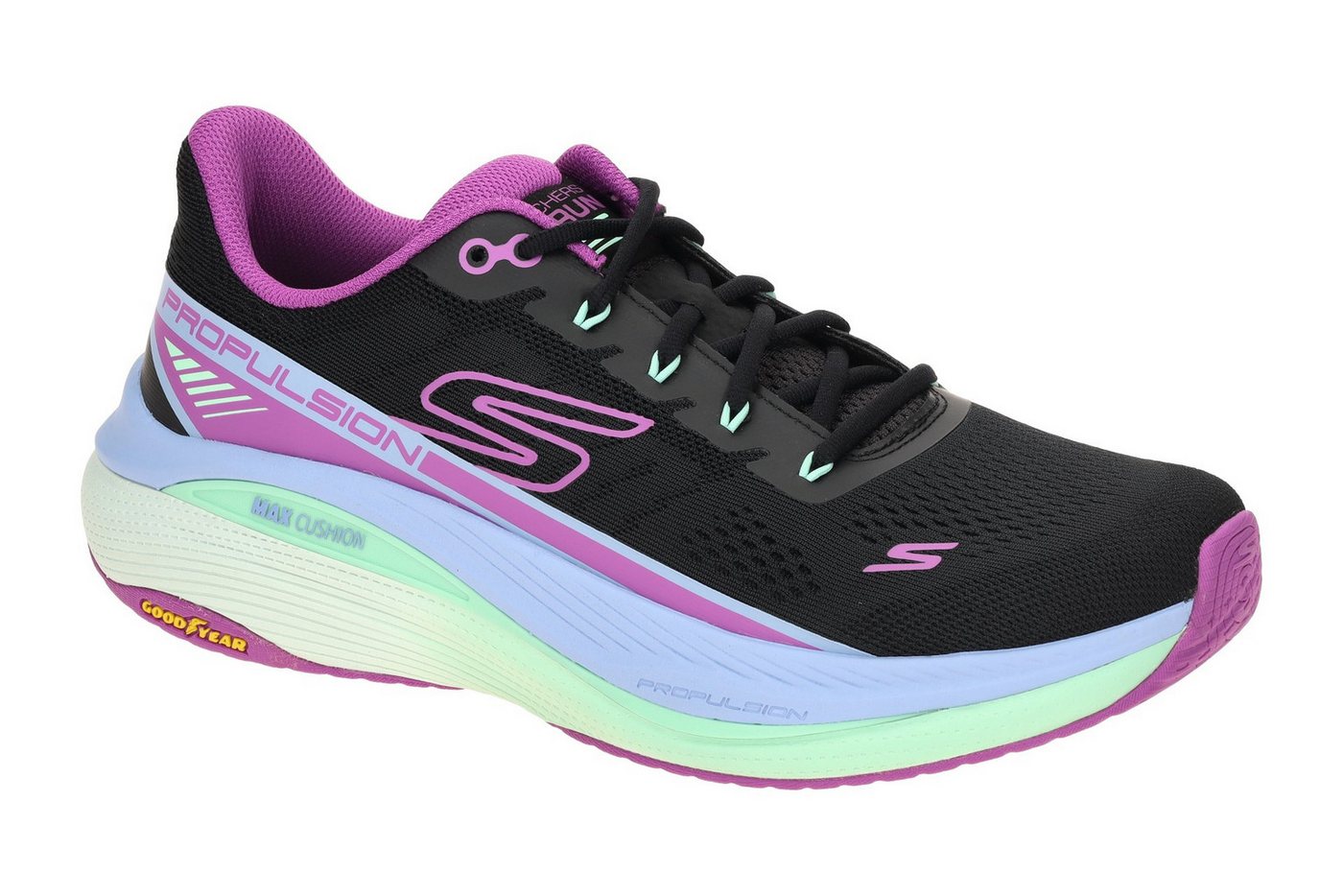 Skechers 128901 BKPR Schnürschuh