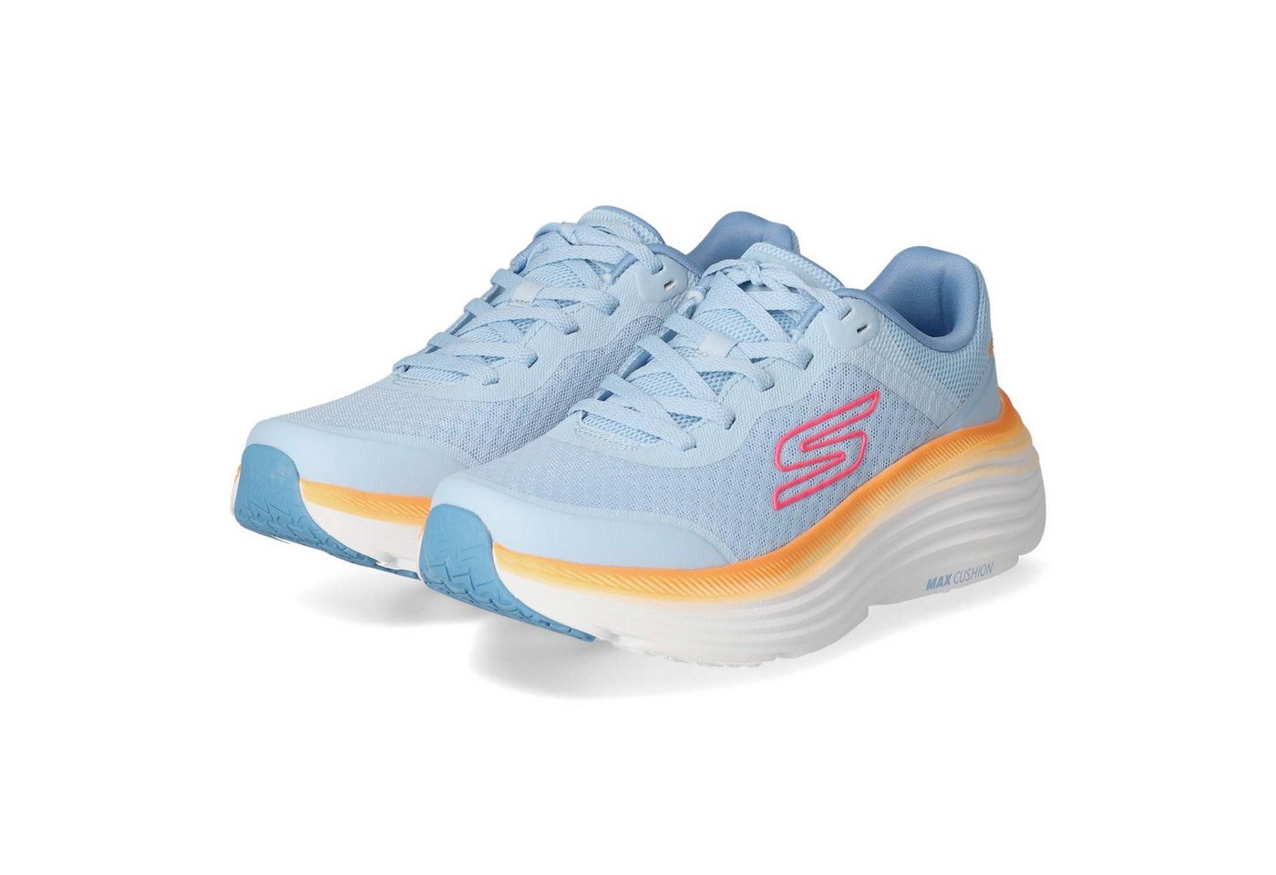 Skechers 129470 BLOR Damen Textil & Synthetik blau Schnürschuh