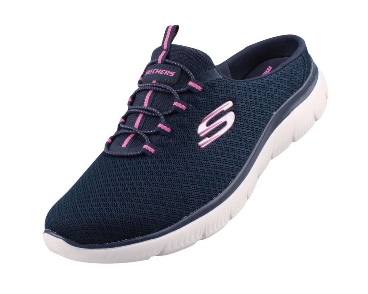 Skechers 149529-NVHP Clog Leichter Freizeitschuh mit offenem Fersenteil
