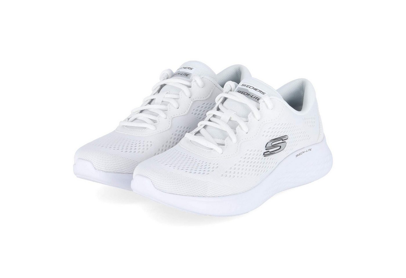 Skechers 149991 WBK Damen Textil & Synthetik weiß Slipper
