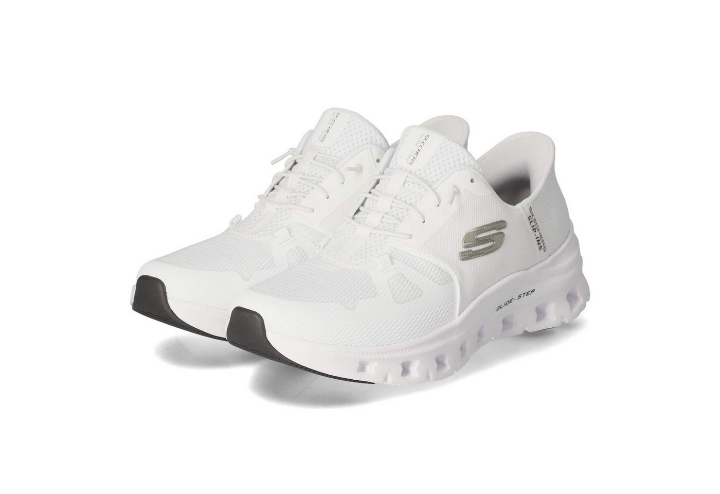 Skechers 150420 WHT Damen Textil & Synthetik weiss Schnürschuh