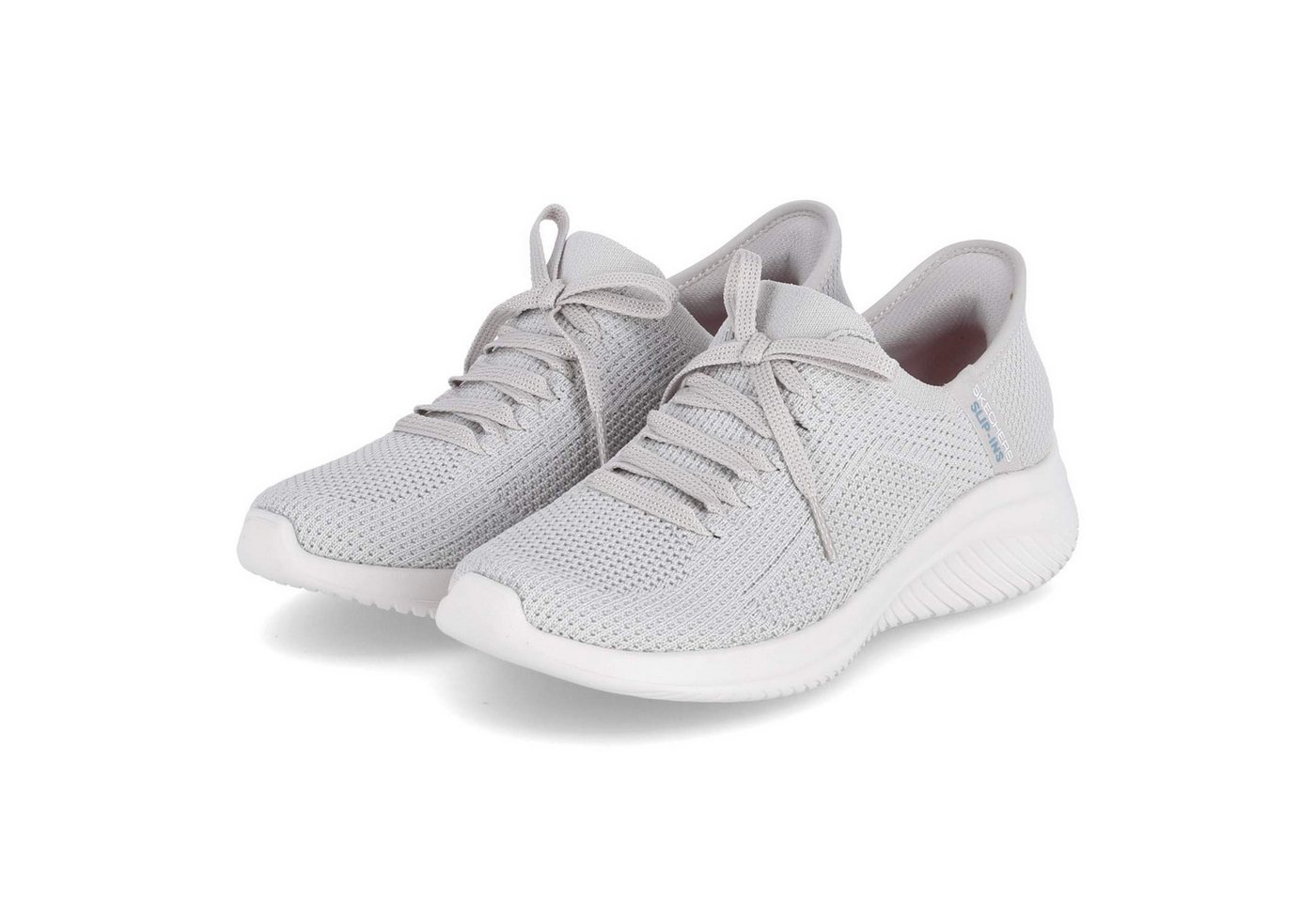 Skechers 150457 LTGY Damen Textil grau Schnürschuh