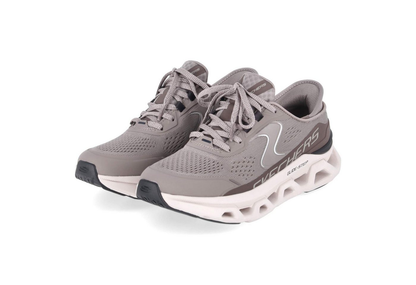 Skechers 150510 DKTP Damen Textil & Synthetik grau Schnürschuh