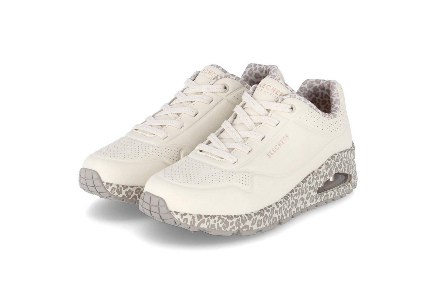 Skechers 155412 WHLD Damen Synthetik beige Schnürschuh