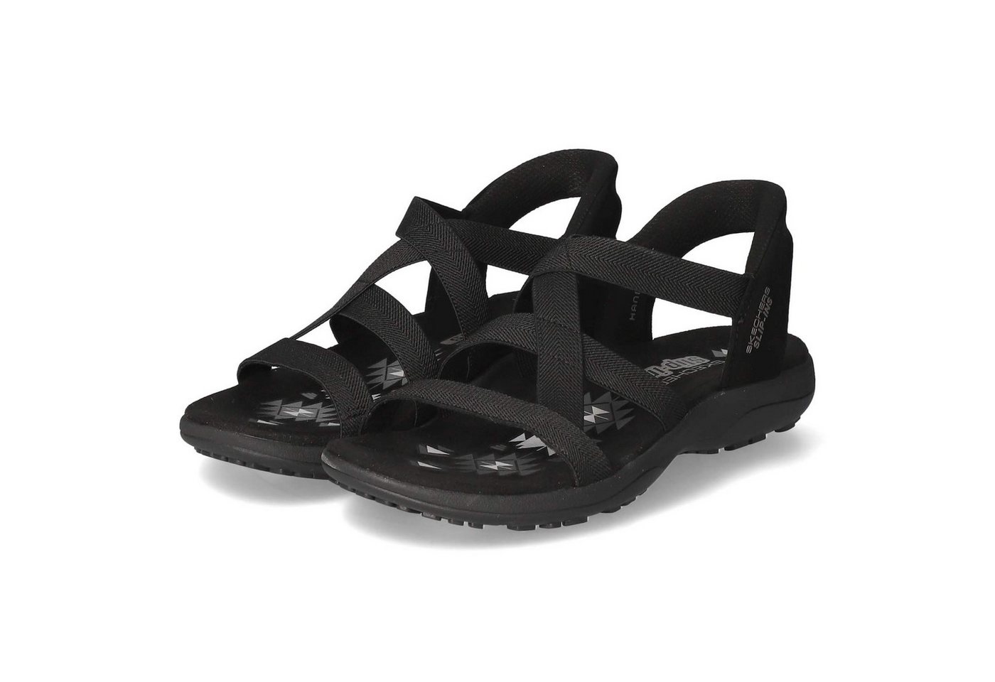 Skechers 163460 BBK Damen Textil & Synthetik schwarz Sandalette