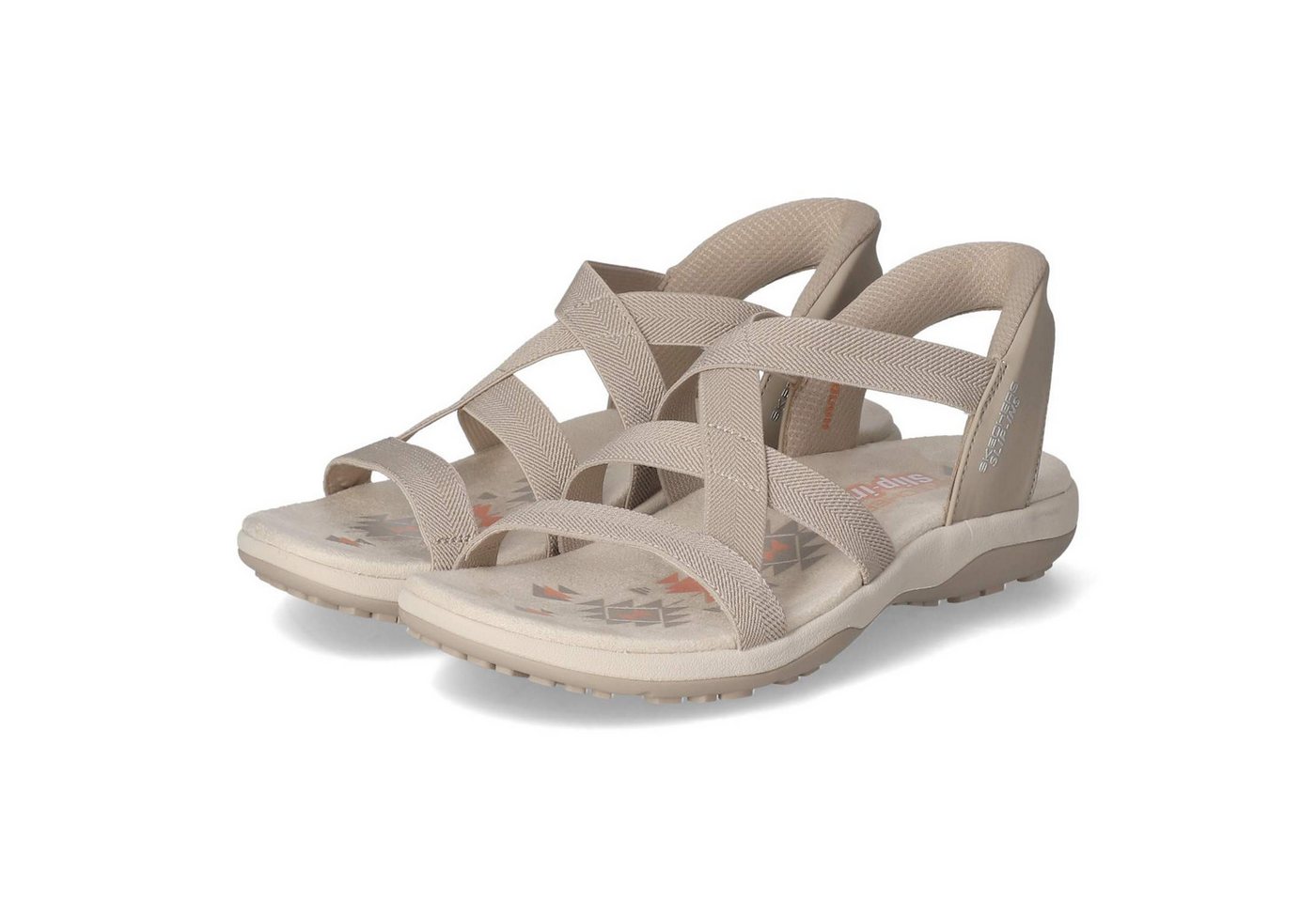 Skechers 163460 TPE Damen Textil & Synthetik taupe Sandalette