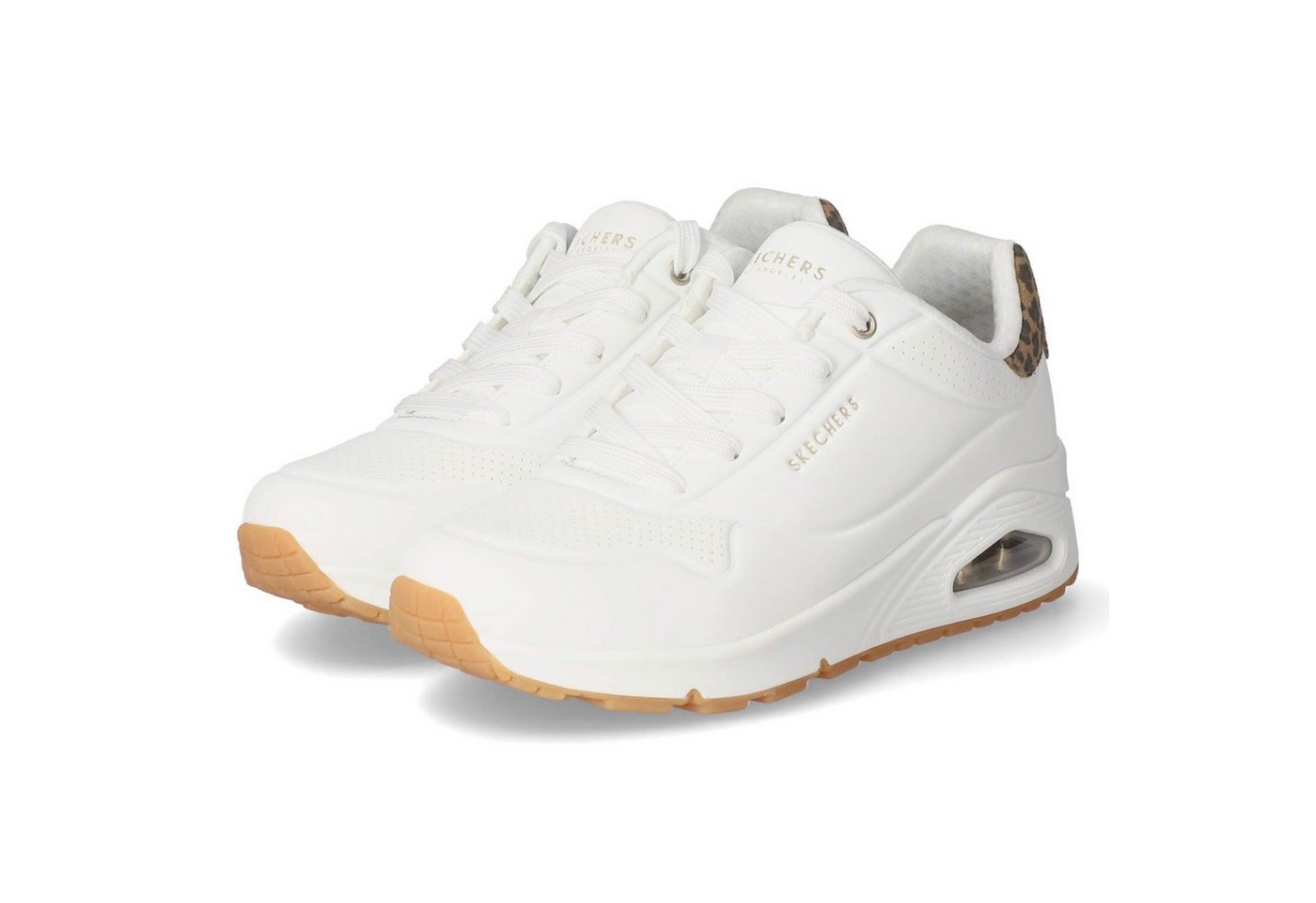 Skechers 177093 WHLD Damen Synthetik weiss Schnürschuh