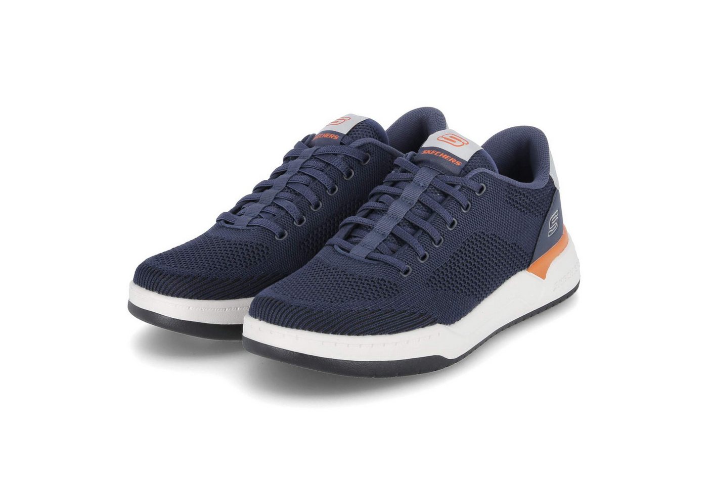 Skechers 210793 NVY Herren Textil & Synthetik blau Schnürschuh