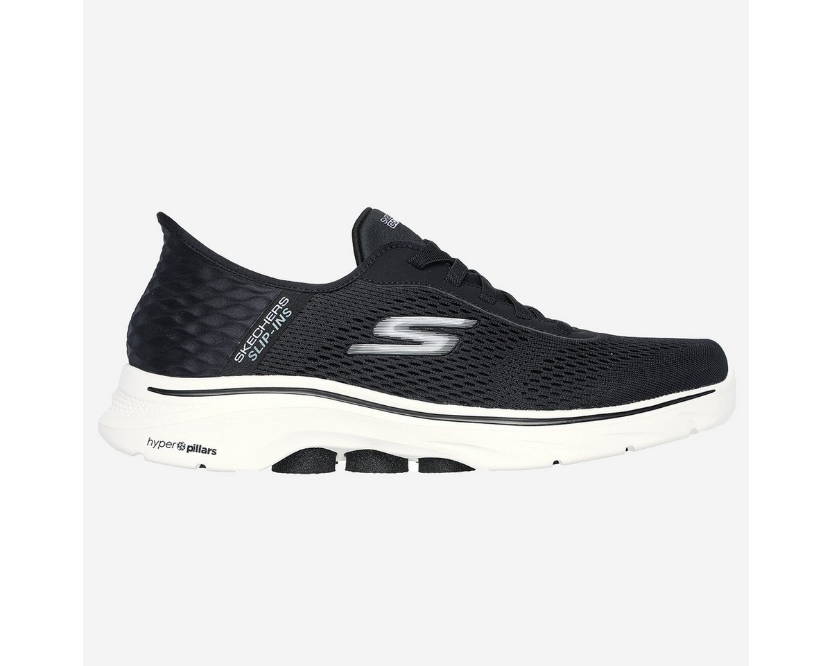 Skechers 216648 BKW GO WALK 7, Sneaker, Schwarz, Herren Sneaker