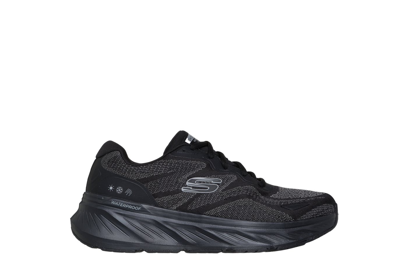 Skechers 232842 BBK EDGERIDE, Sneaker, Schwarz, Herren Sneaker