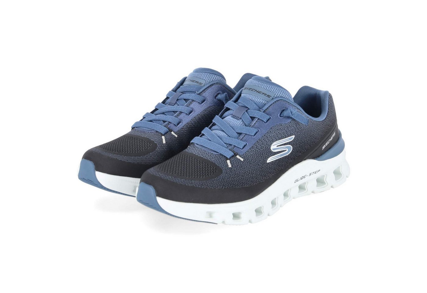 Skechers 233132 BKBL Herren Textil & Synthetik black Schnürschuh