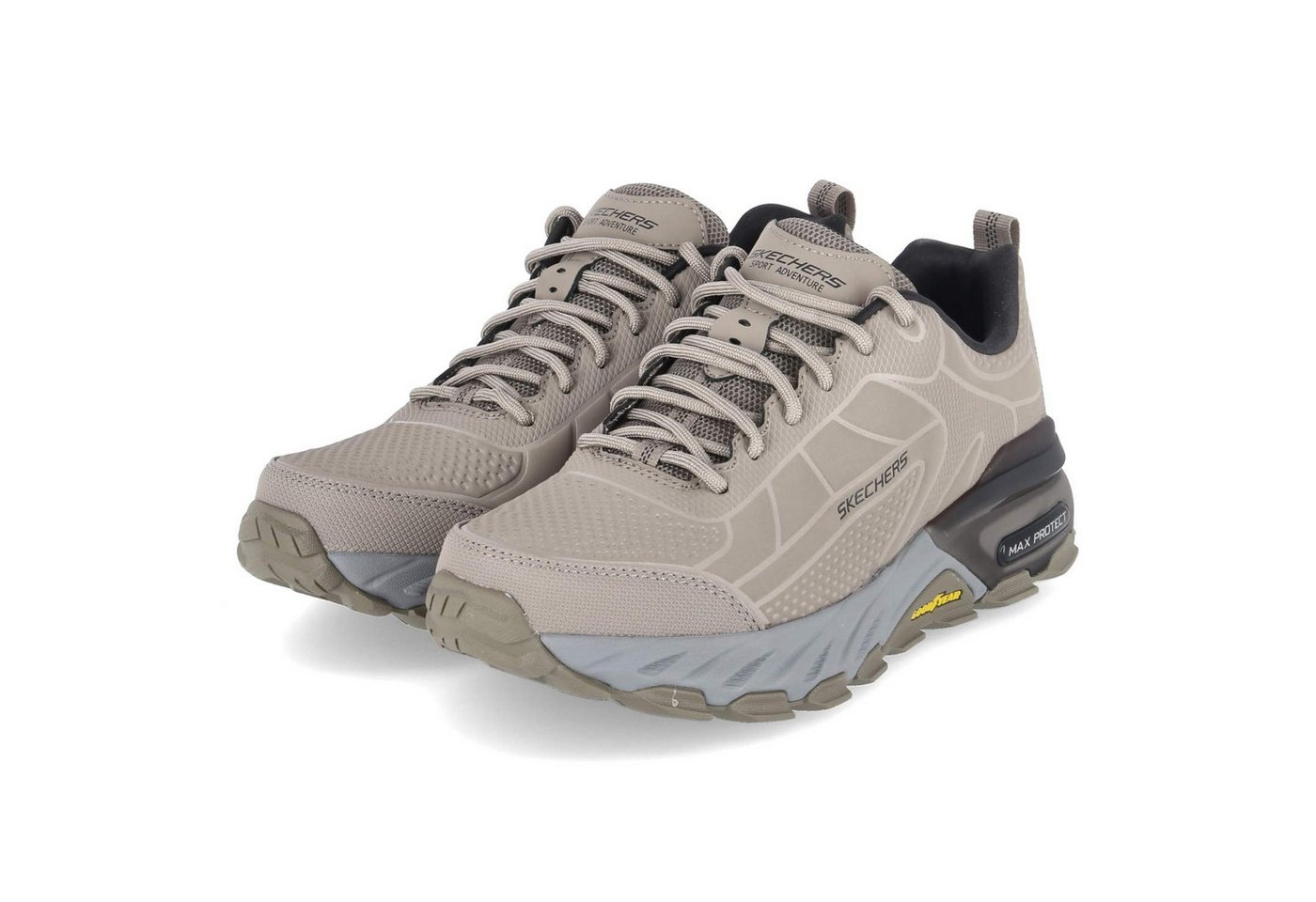 Skechers 237672 TPBK Herren Synthetik grau Schnürschuh