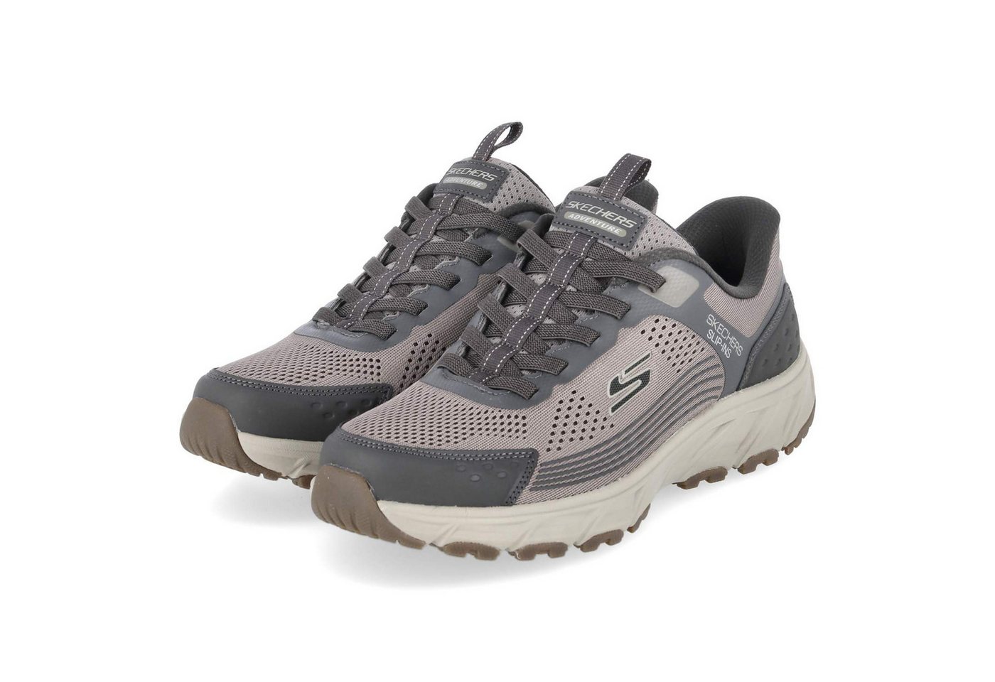 Skechers 237800 DKTP Herren Textil & Synthetik taupe Schnürschuh