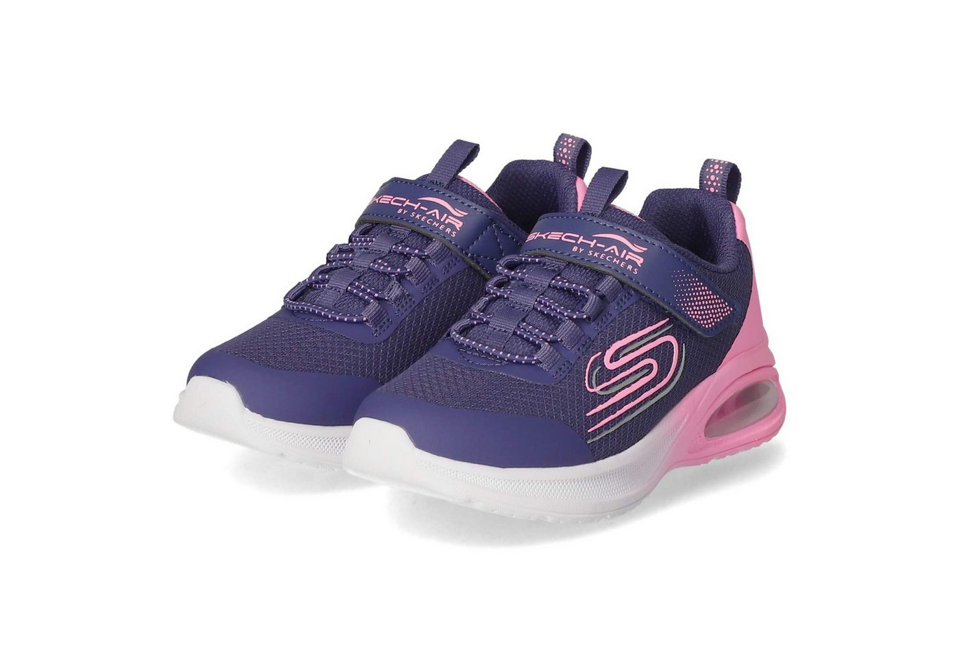 Skechers 303595L NVPK Mädchen Textil blue Slipper