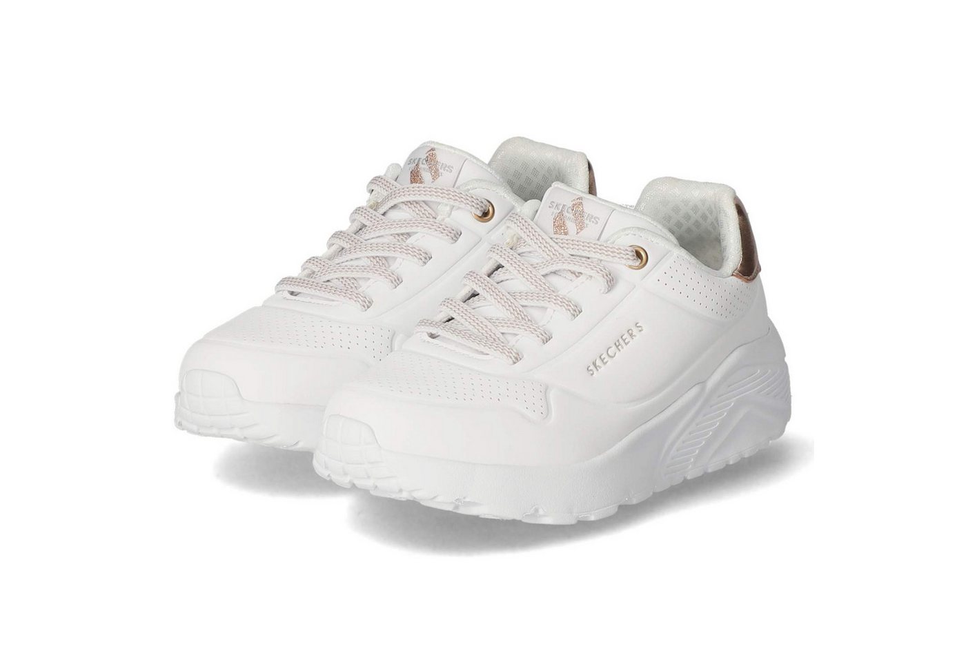 Skechers 310384L WHT Mädchen Synthetik weiss Schnürschuh
