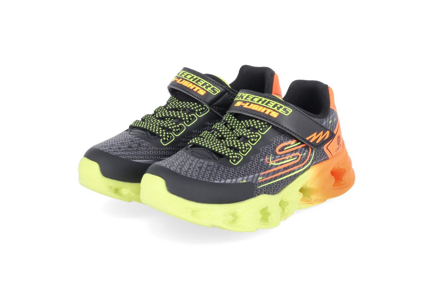 Skechers 400604L BKMT Jungen Synthetik schwarz Slipper